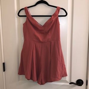 Pink/coral romper